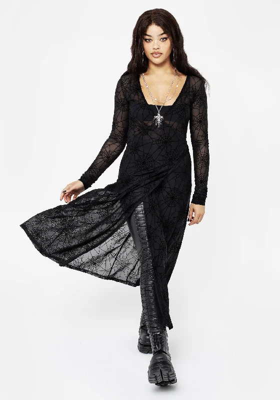 Venom Mesh Wrap Dress