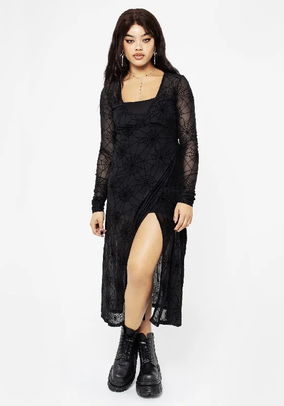 Venom Mesh Wrap Dress