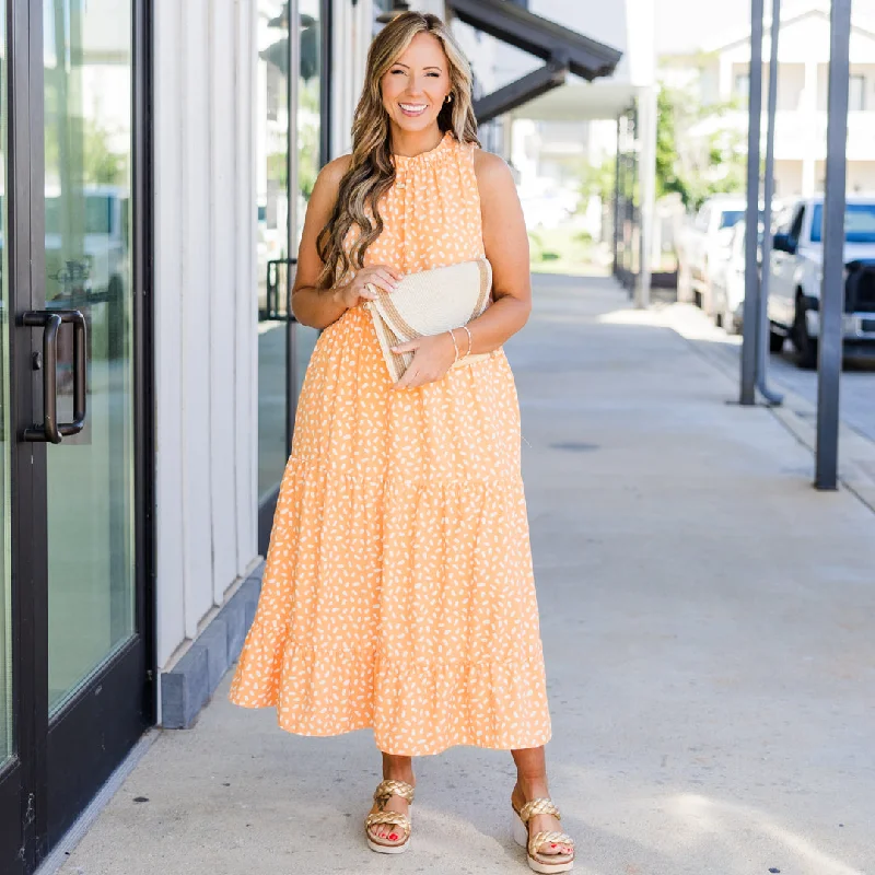 Weekend Wardrobe Maxi Dress, Mandarin Dalmatian