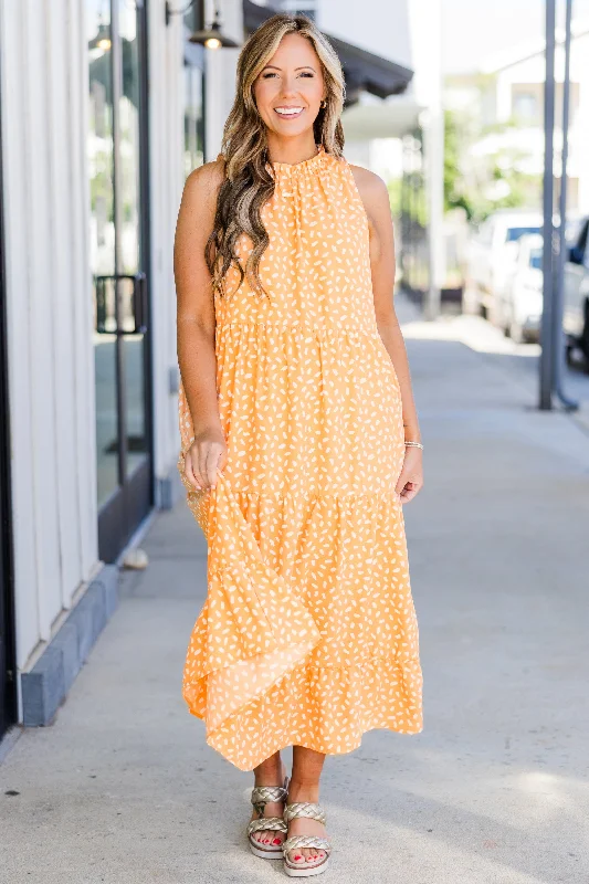 Weekend Wardrobe Maxi Dress, Mandarin Dalmatian