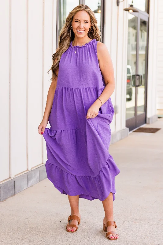 Weekend Wardrobe Maxi Dress, Purple