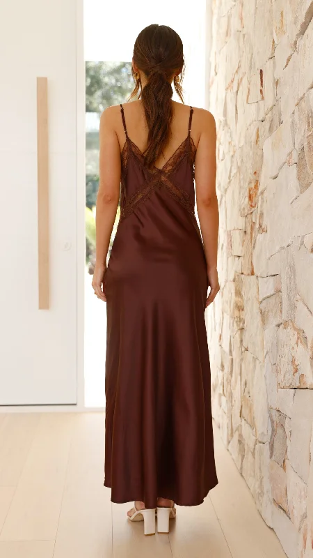 Westley Maxi Dress - Chocolate