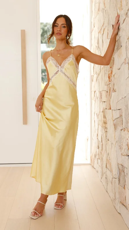 Westley Maxi Dress - Yellow