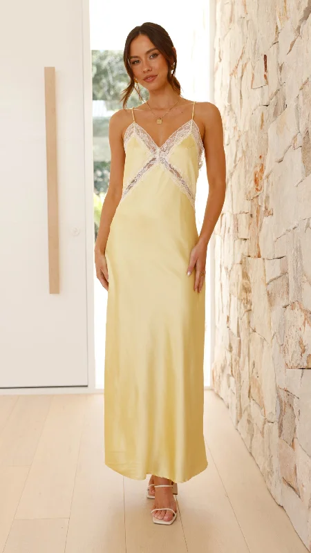 Westley Maxi Dress - Yellow