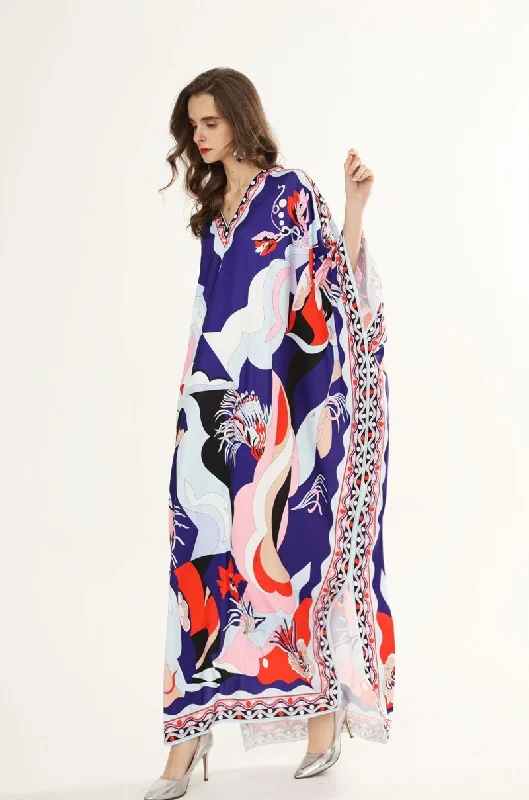 FashionSierra - Printed Sexy Side Split Fashion Casual Long Maxi Dresses