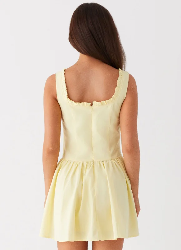 Wren Mini Dress - Yellow