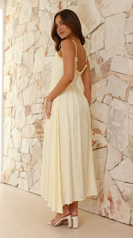 Xylia Maxi Dress - Yellow