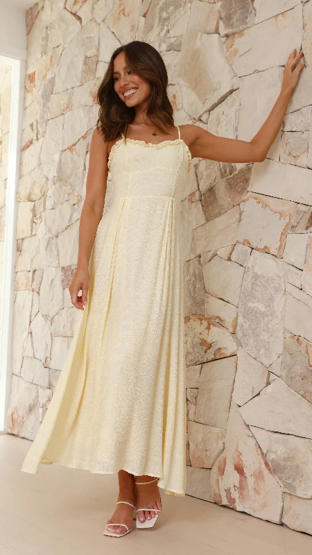 Xylia Maxi Dress - Yellow